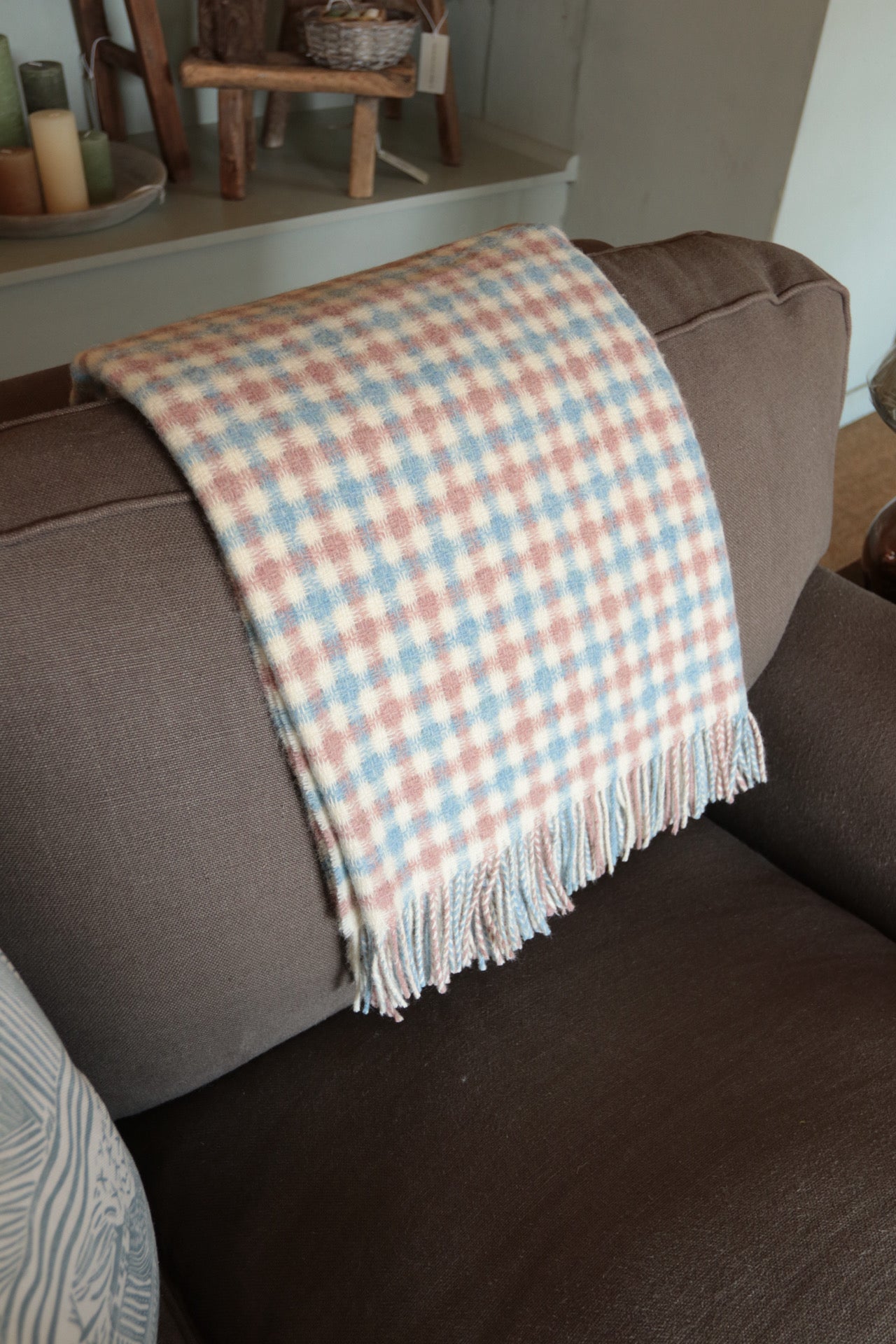 Spring Gingham Throw