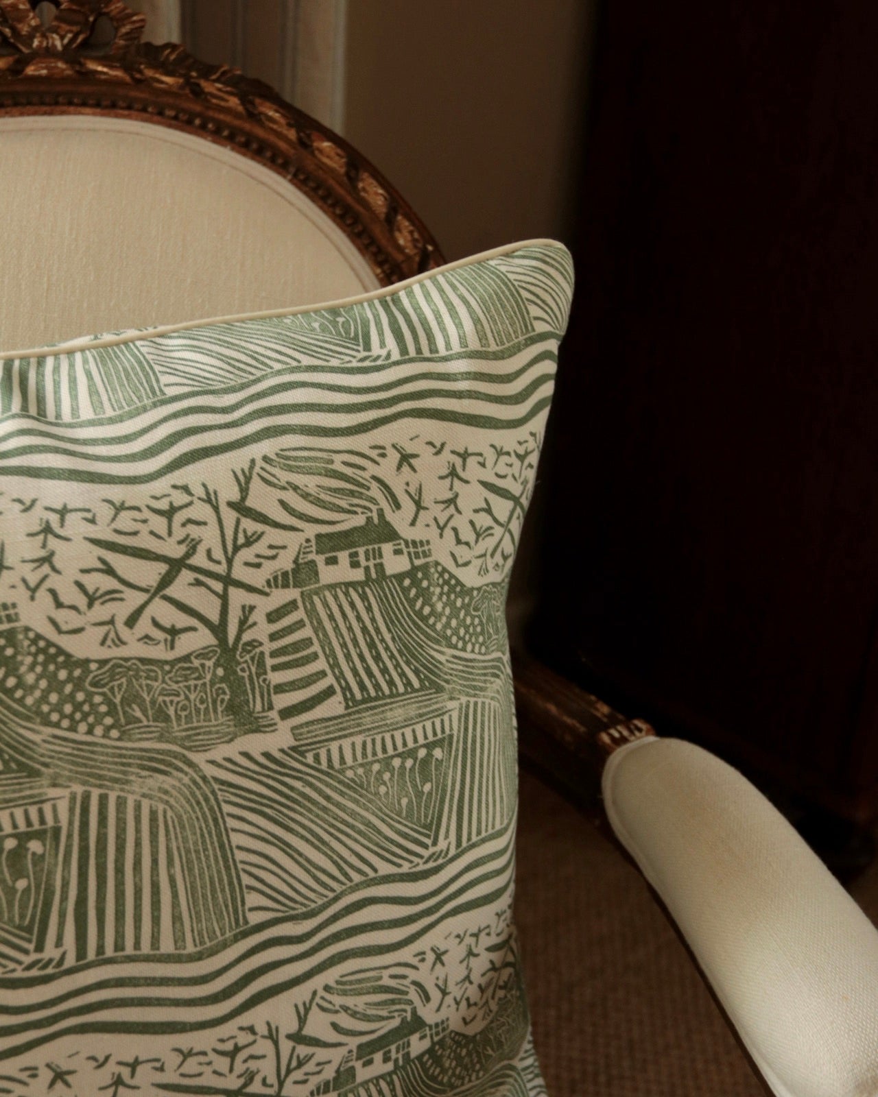 Forest Green Country Walk Cushion