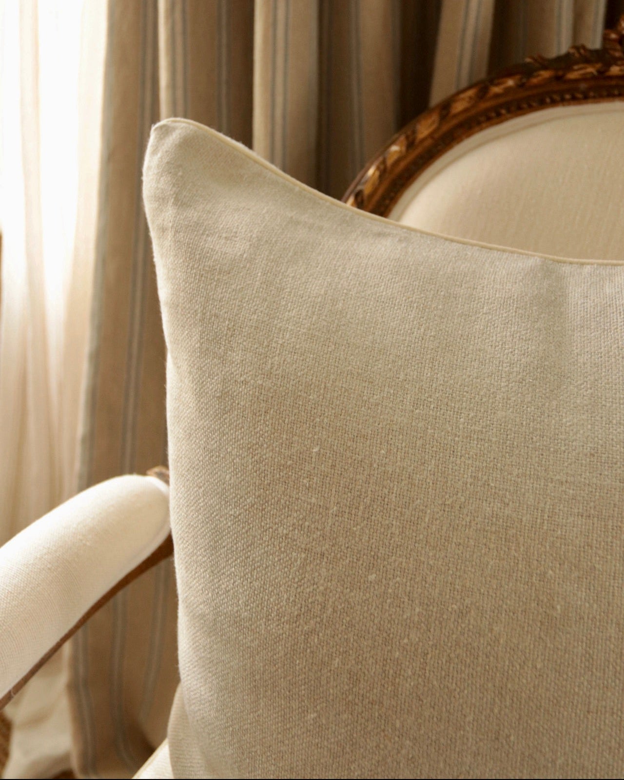 Oatmeal Linen Cushion