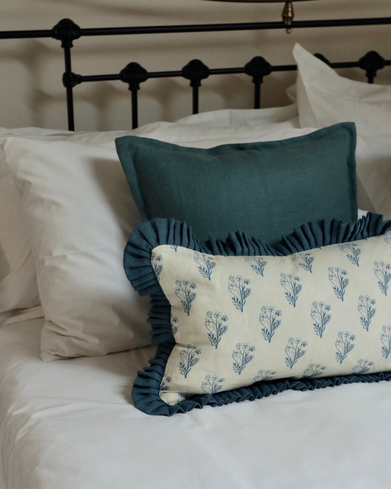 Pale Blue Oxford Cushion