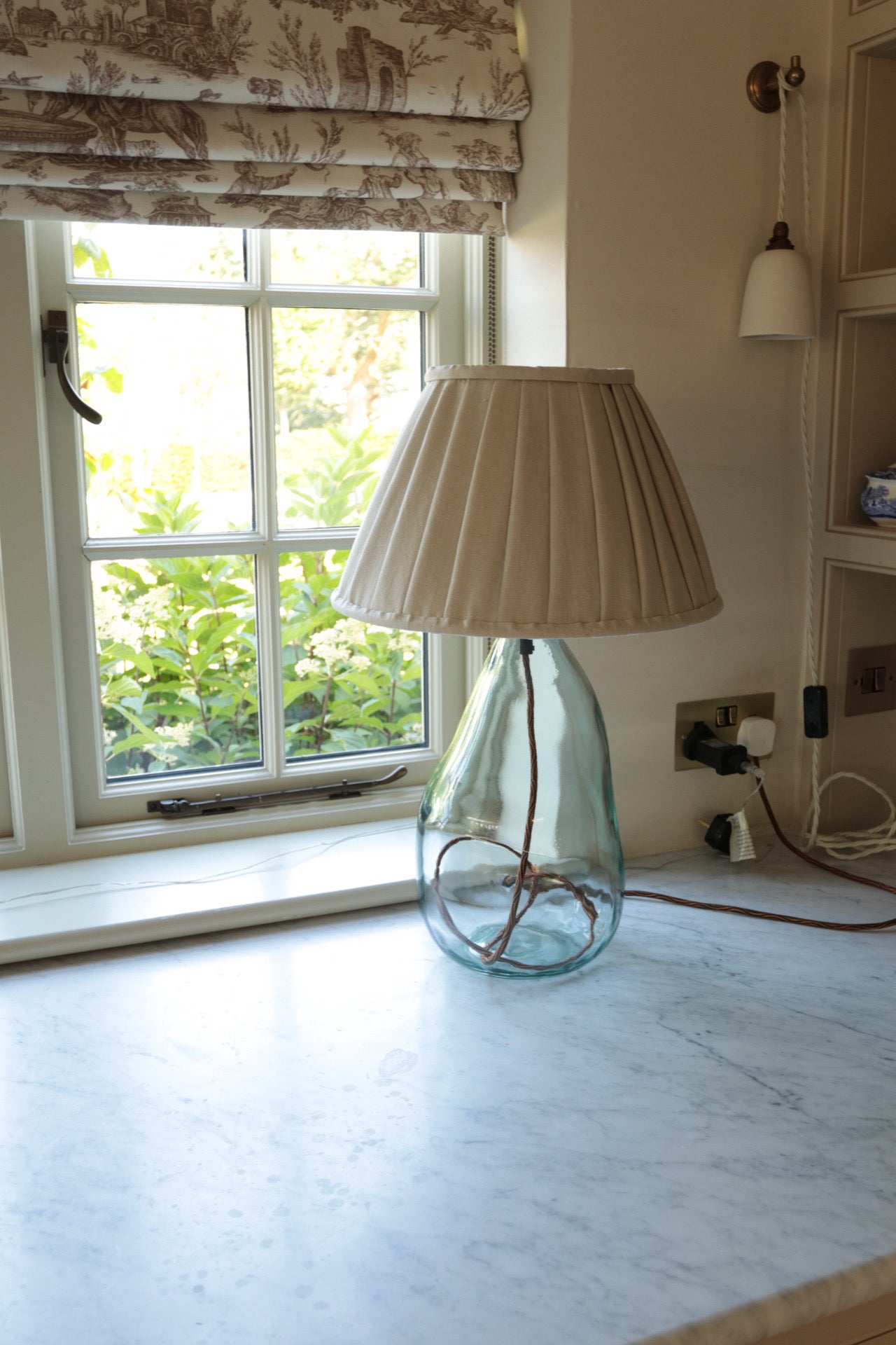 Stucco Pleated Lampshade