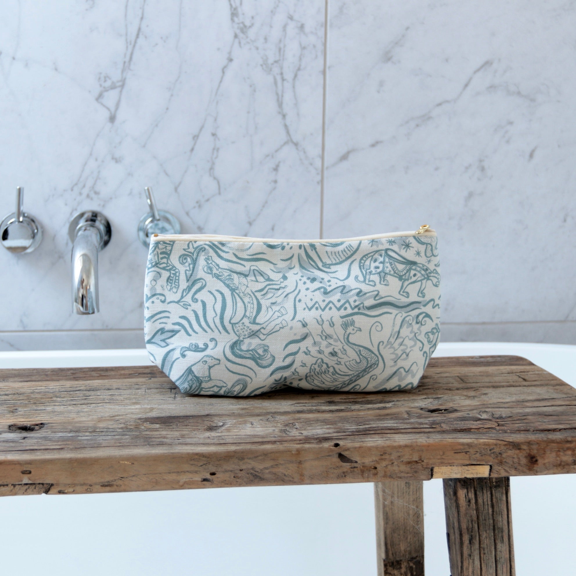 Blue Carousel Washbag