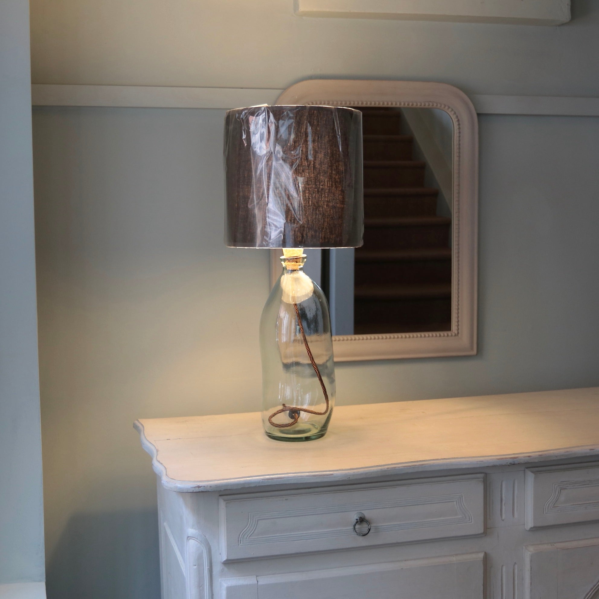 Bitter Chocolate Linen Lampshade