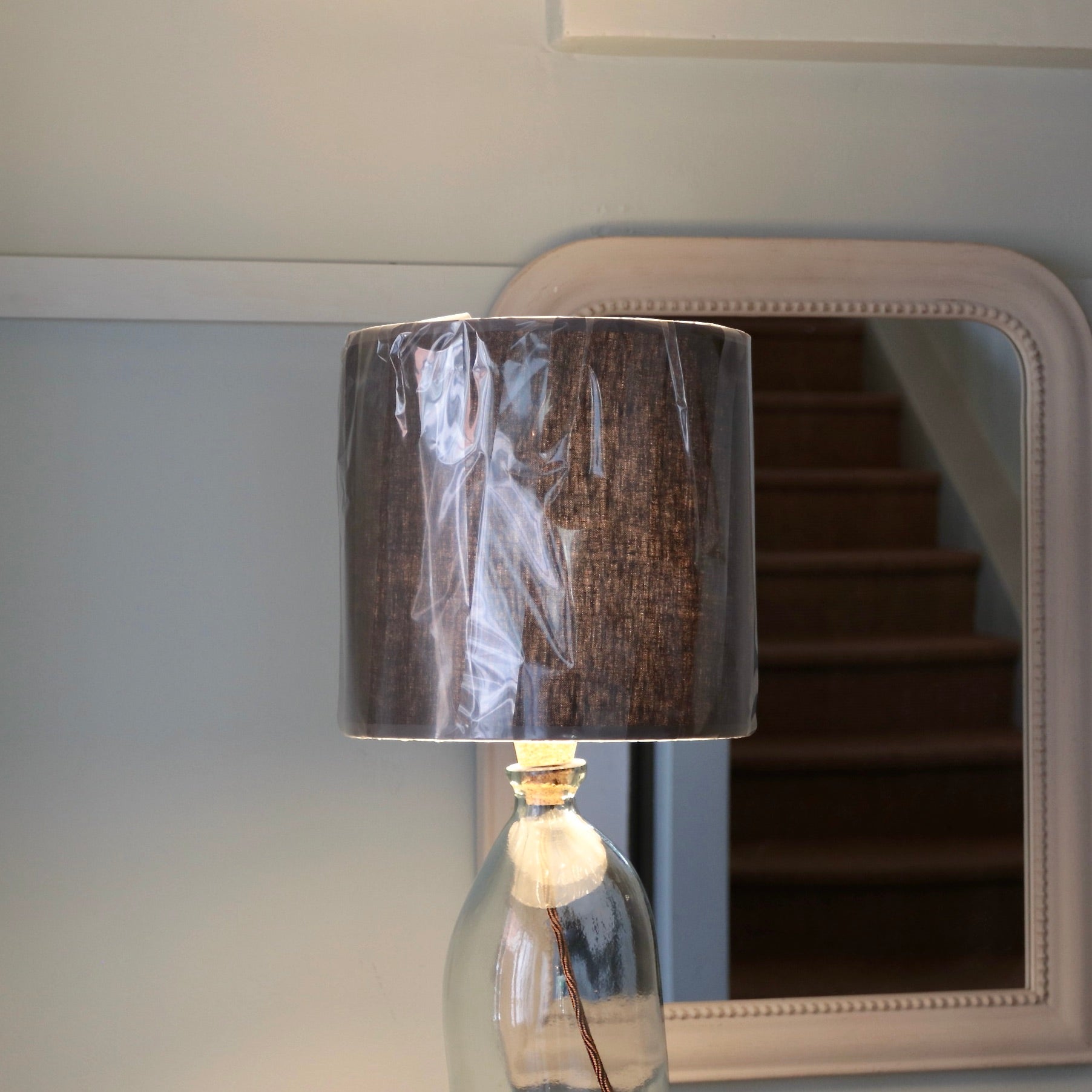 Bitter Chocolate Linen Lampshade