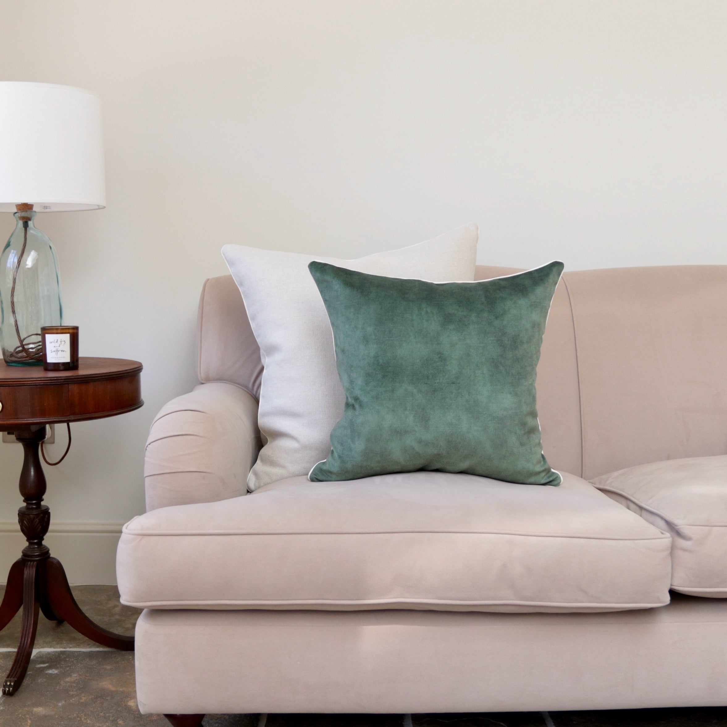 Sage Velvet Cushion