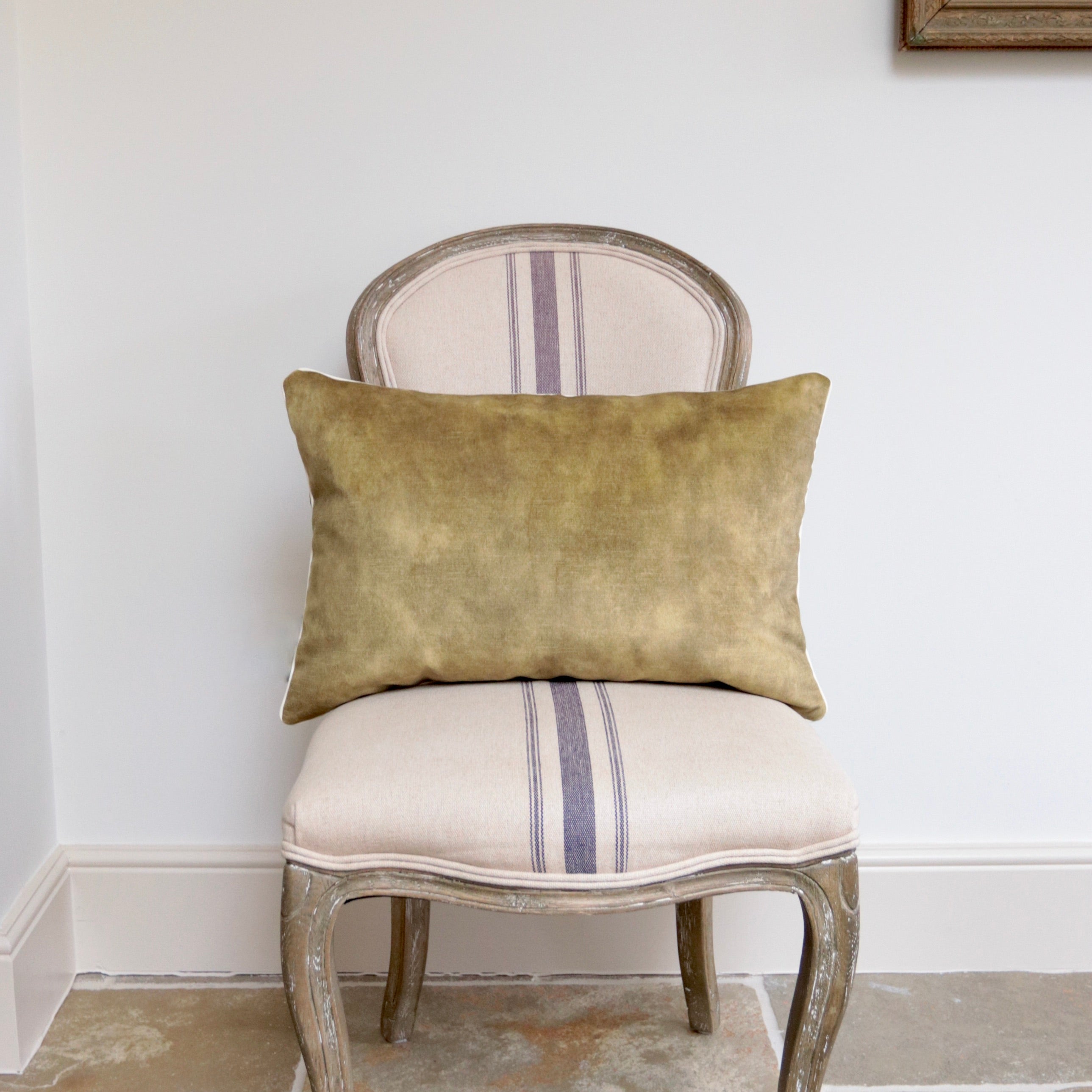 Chartreuse Velvet Cushion