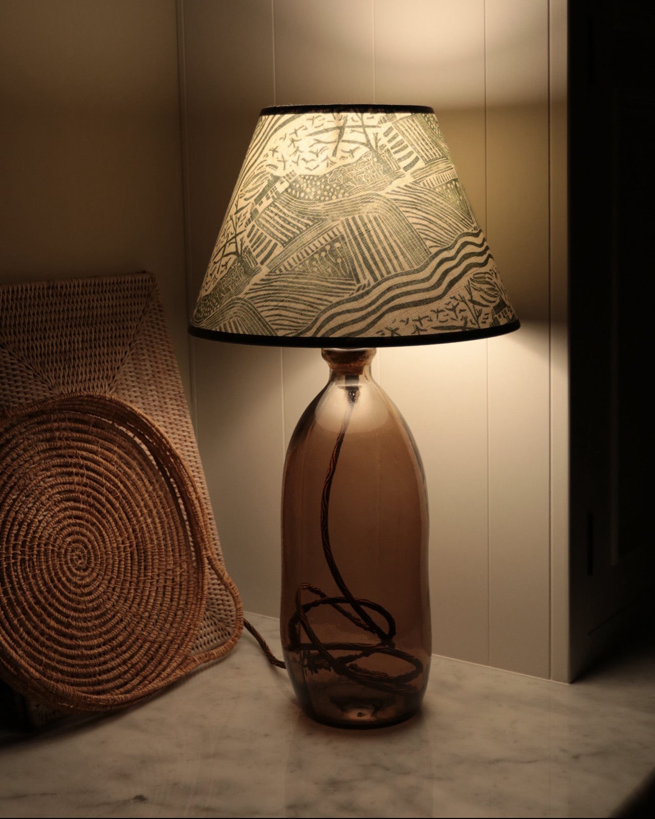 Forest Green Country Walk Empire Lampshade