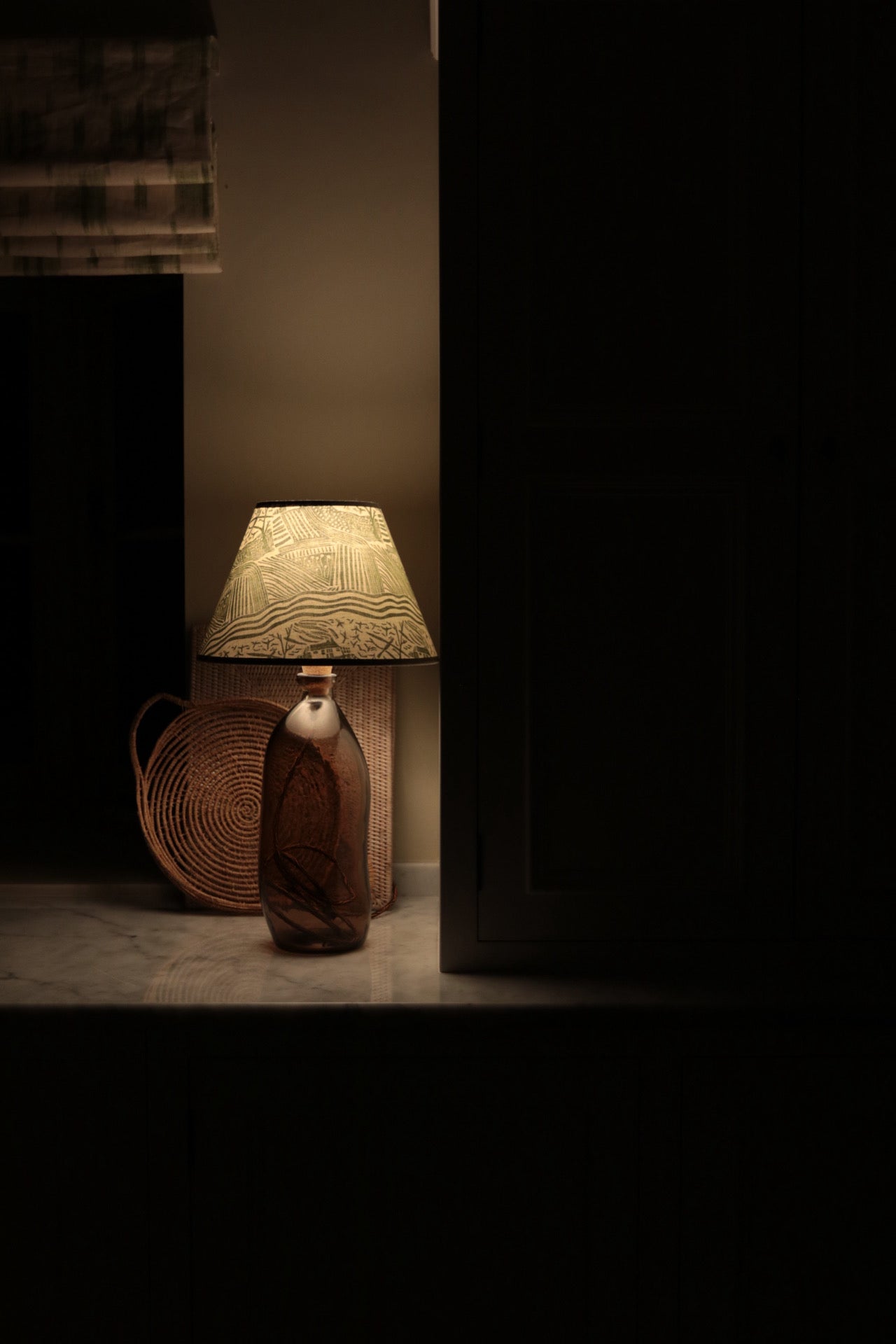 Forest Green Country Walk Empire Lampshade