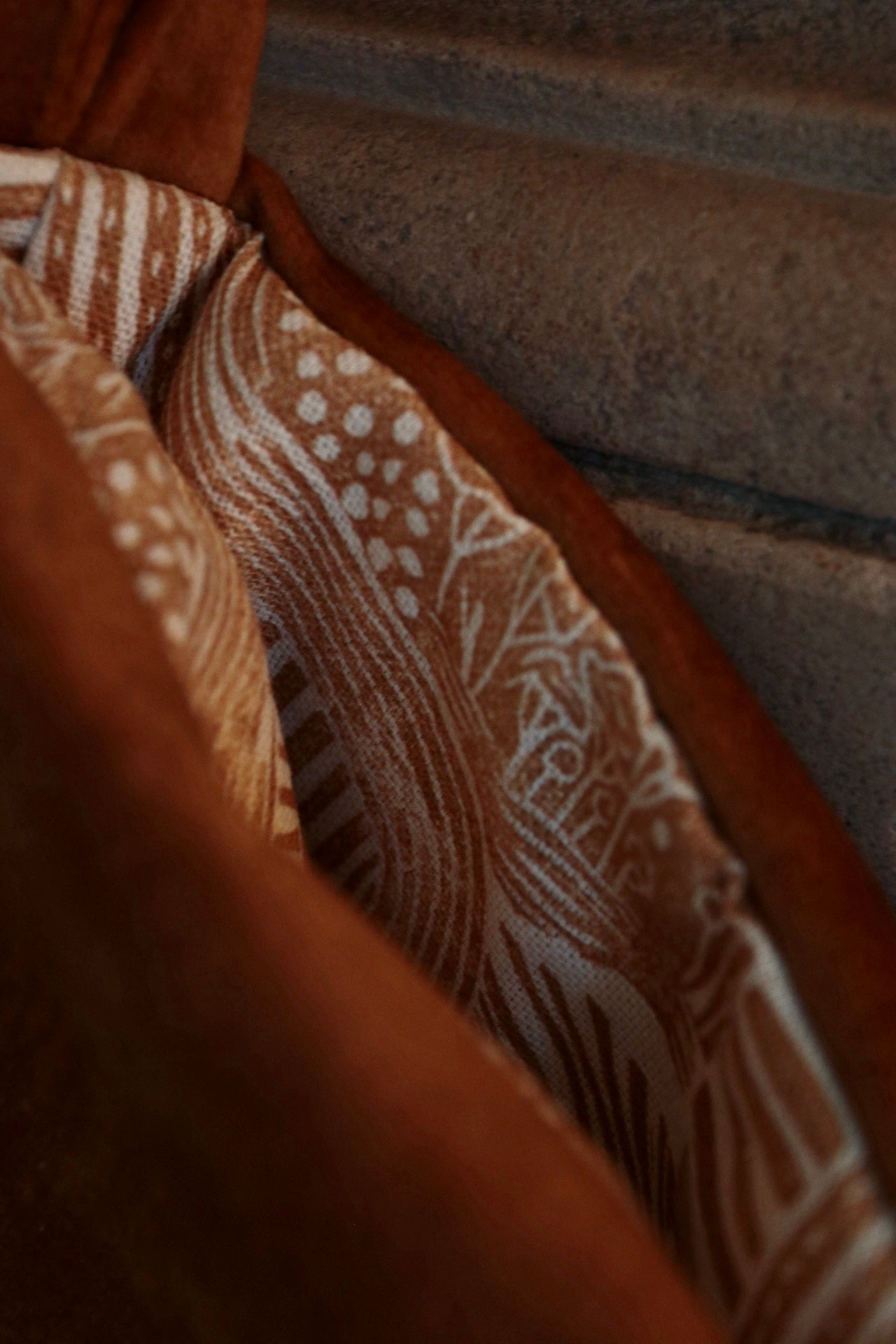 Rust Velvet Stocking