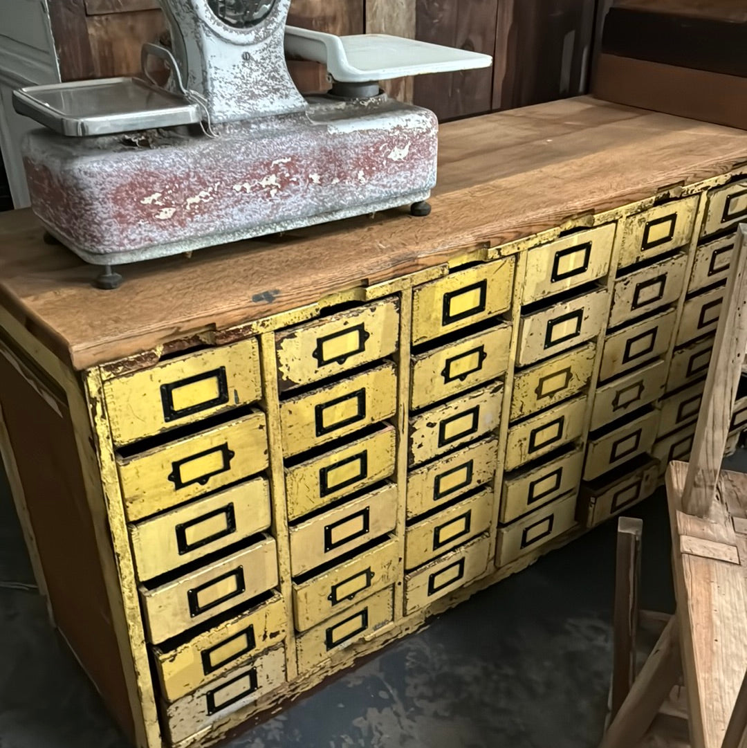 Yellow Pharmacy Cabinet