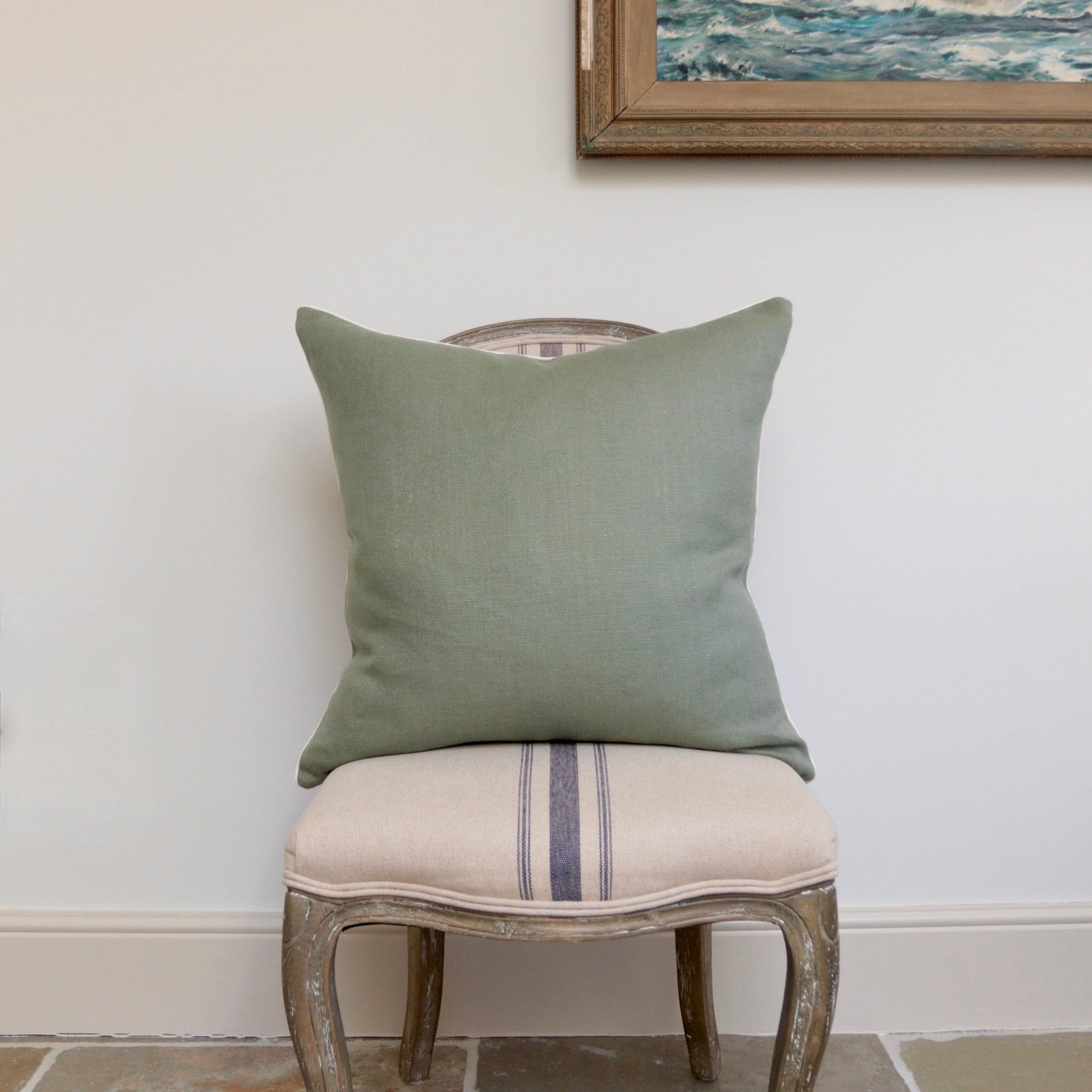 Sage Linen Cushion