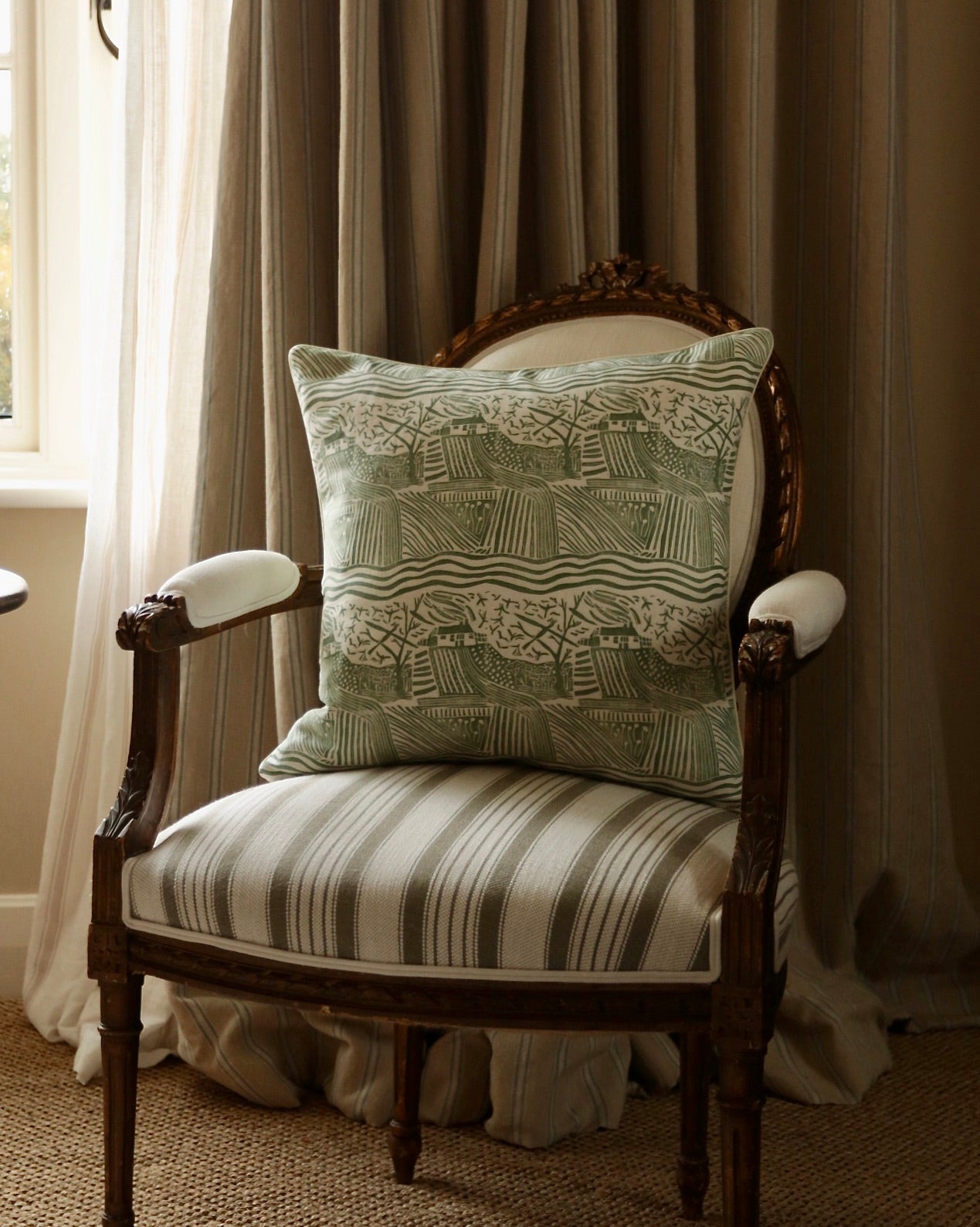 Forest Green Country Walk Cushion