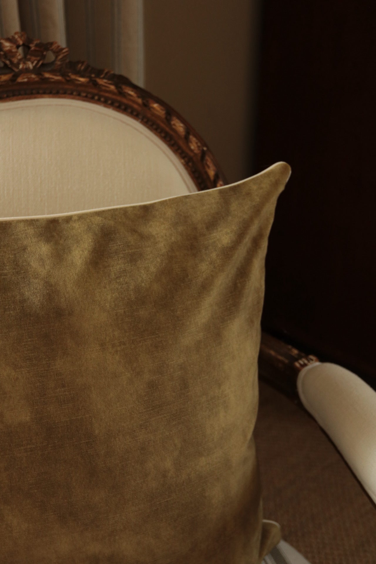 Chartreuse Velvet Cushion