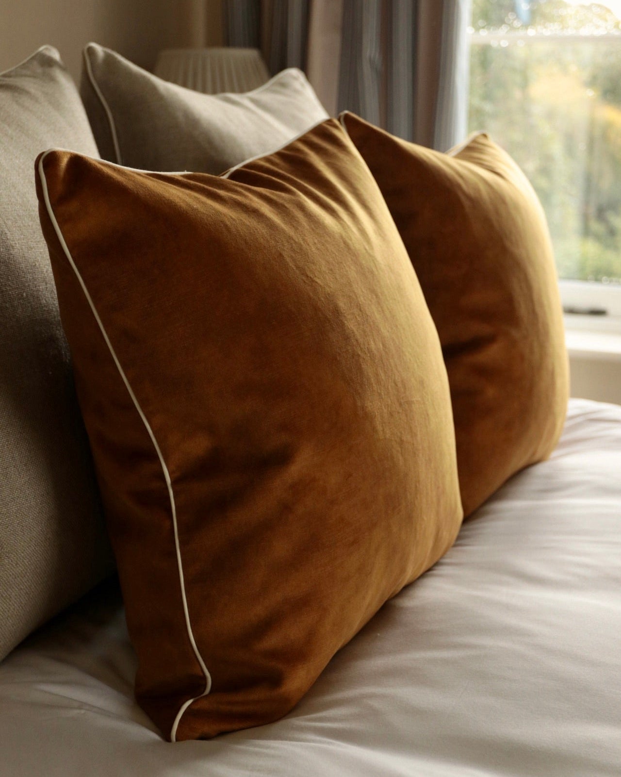 Rust Velvet Cushion