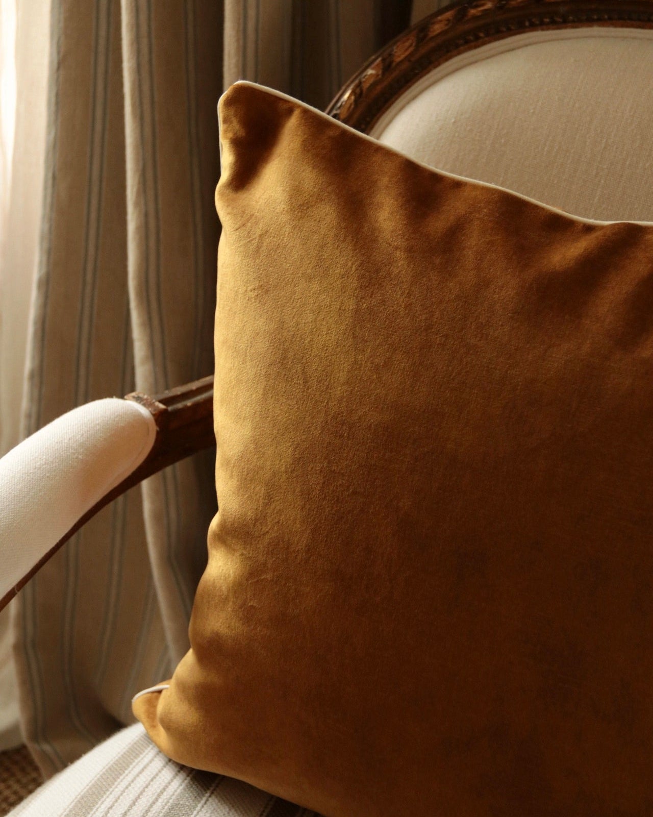 Rust Velvet Cushion