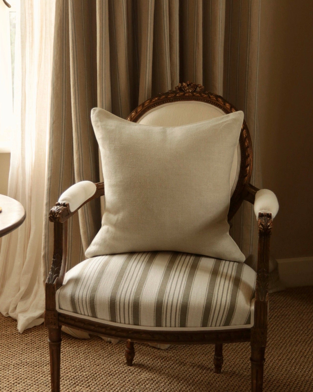Oatmeal Linen Cushion
