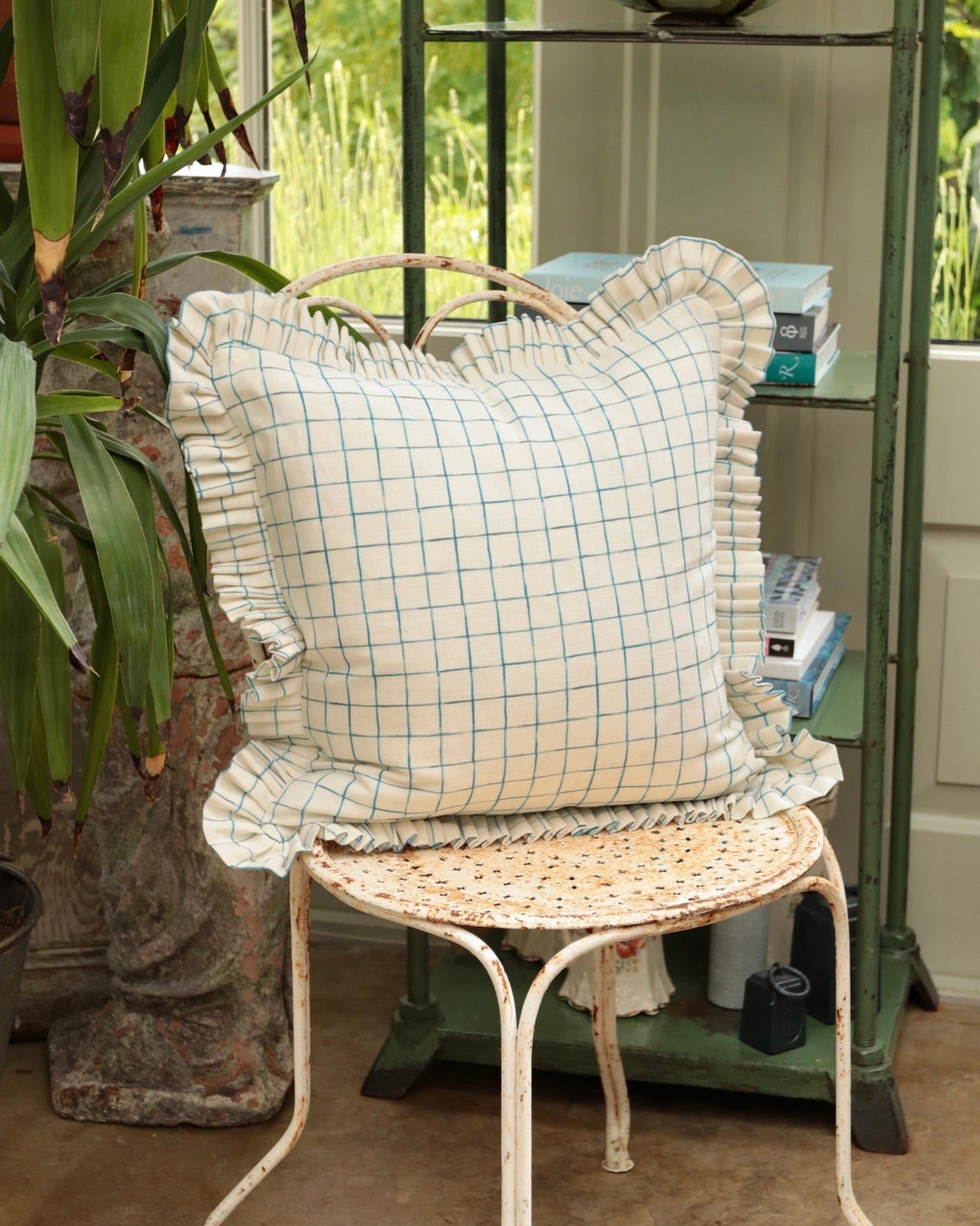 Broadway Check Cushion