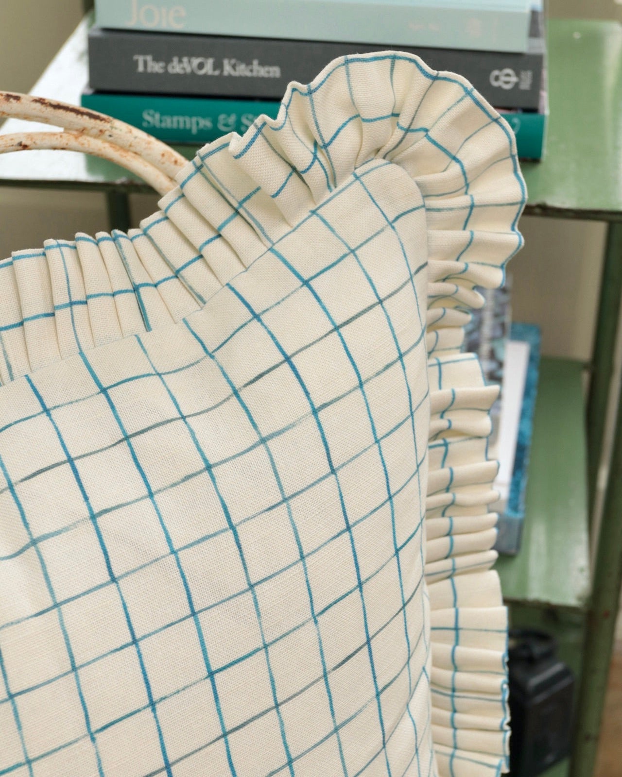 Broadway Check Cushion