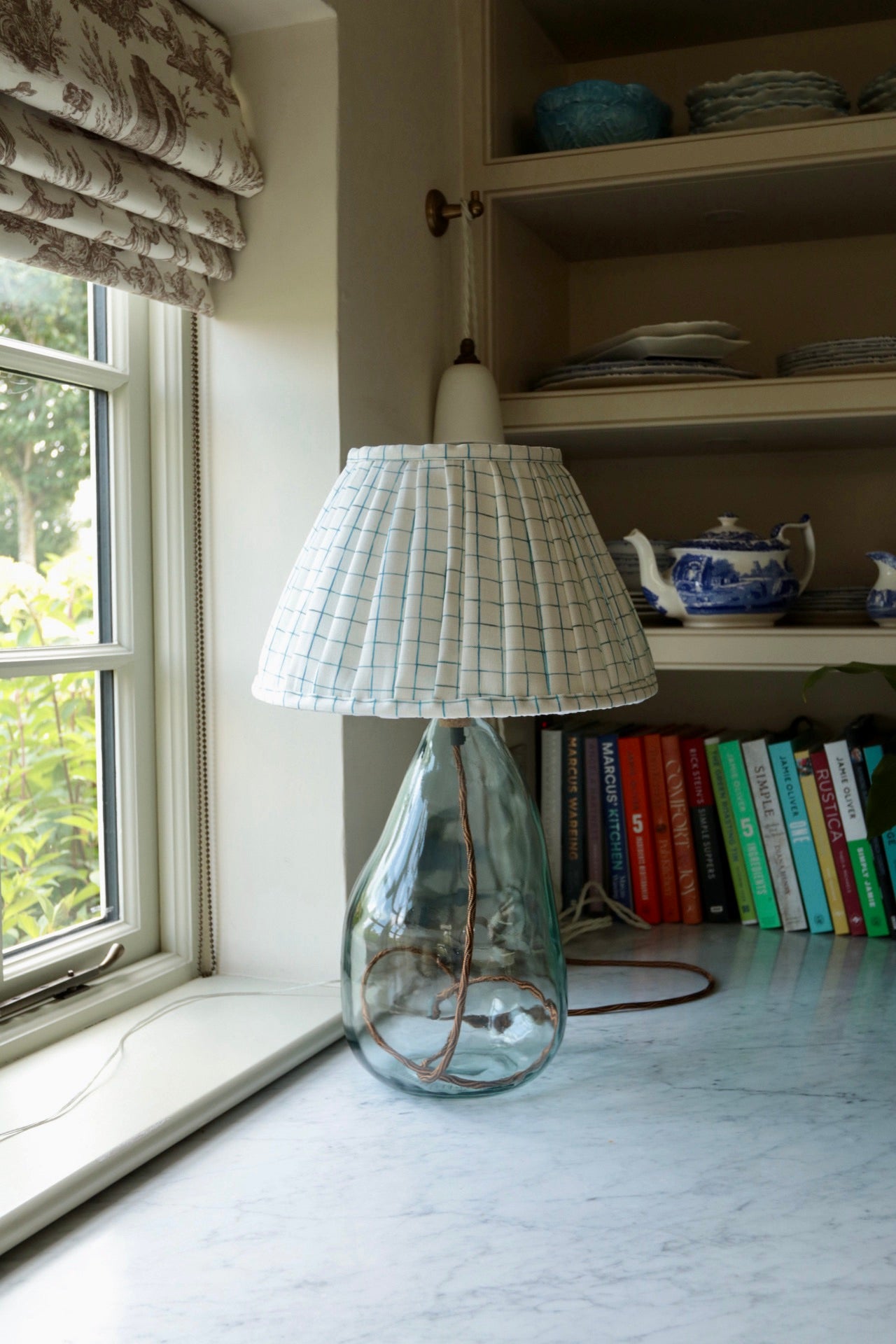 Broadway Check Pleated Lampshade