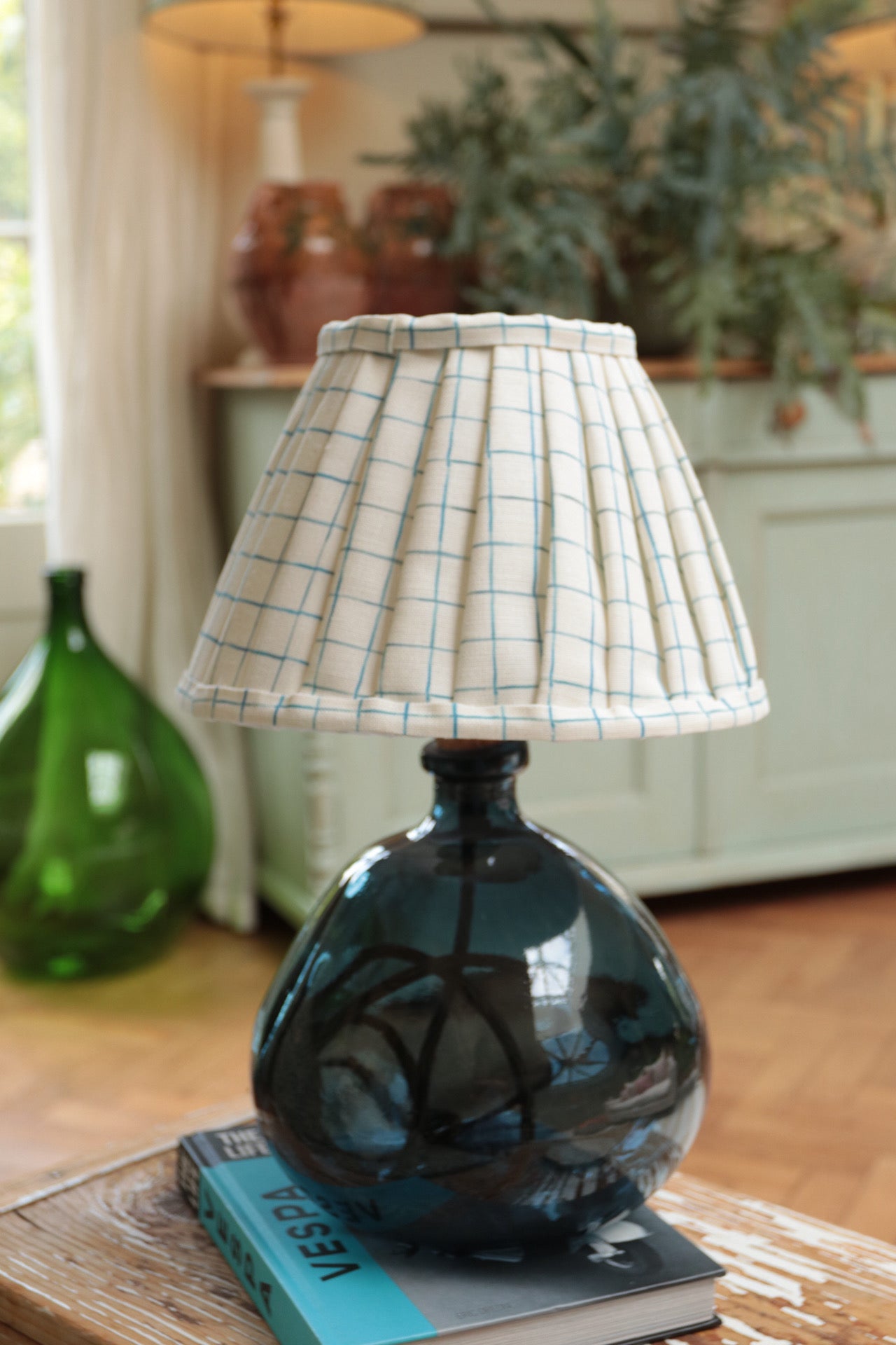 Broadway Check Pleated Lampshade