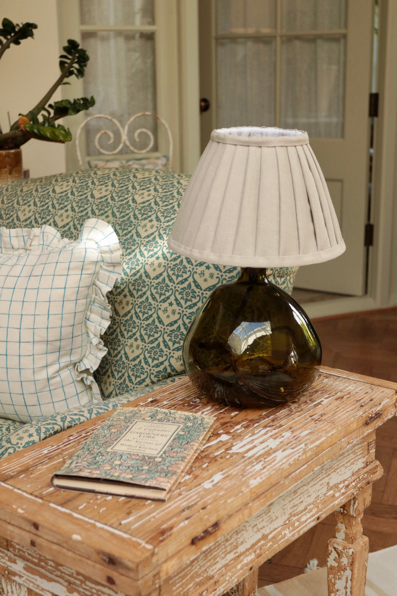 Stucco Pleated Lampshade