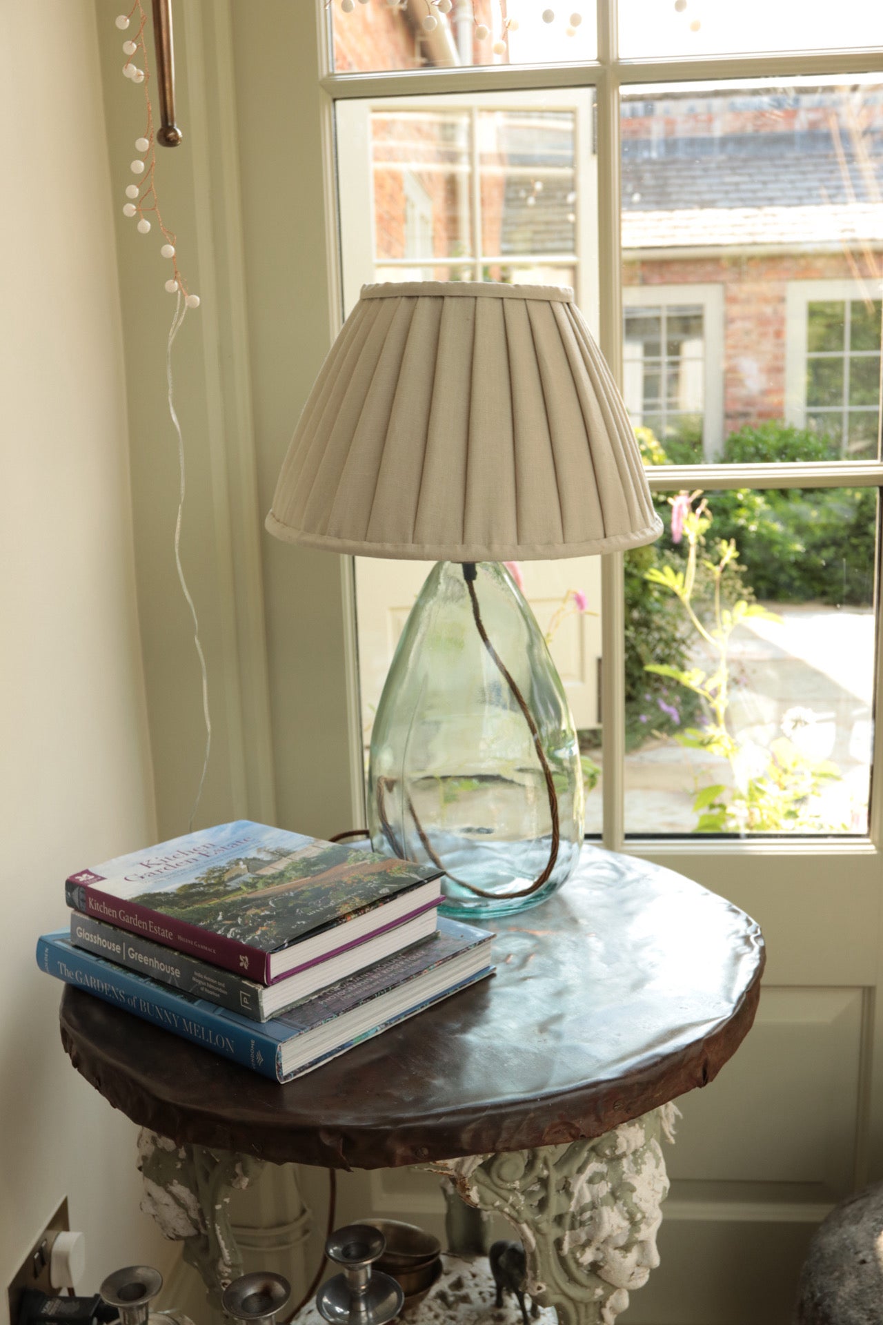 Stucco Pleated Lampshade