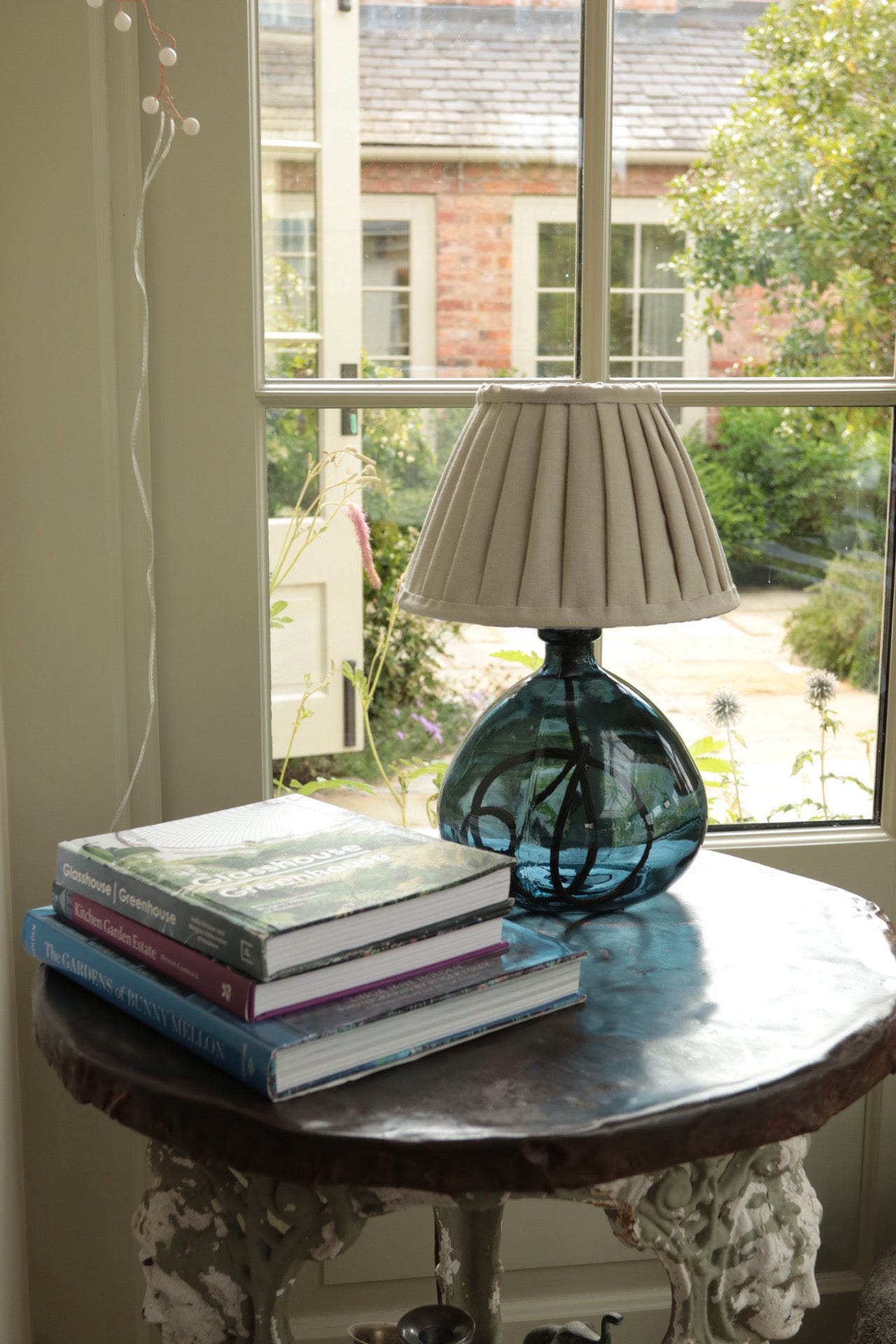 Stucco Pleated Lampshade