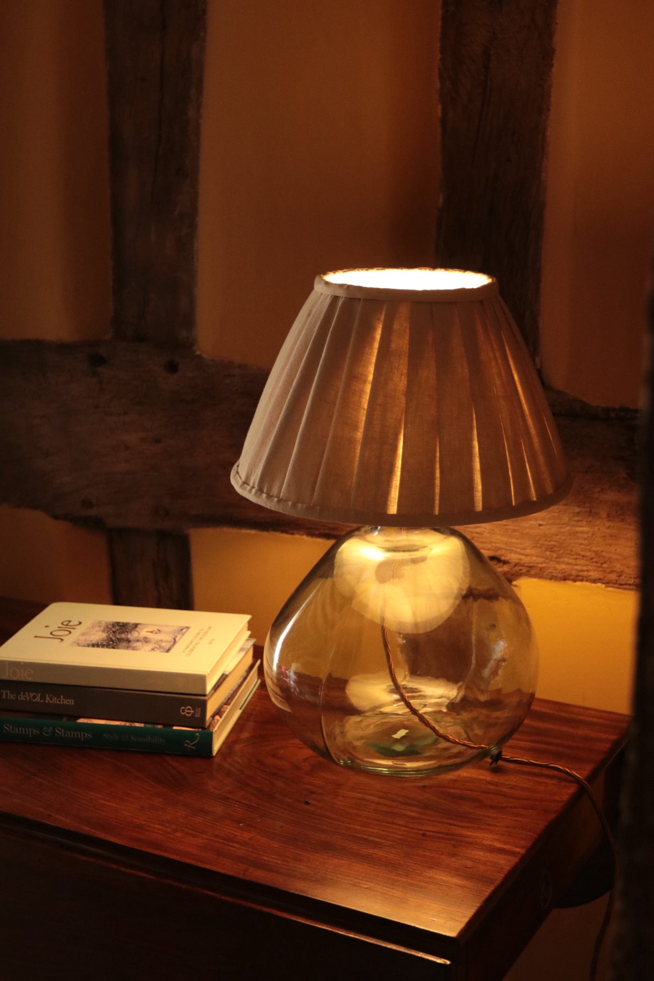 Stucco Pleated Lampshade