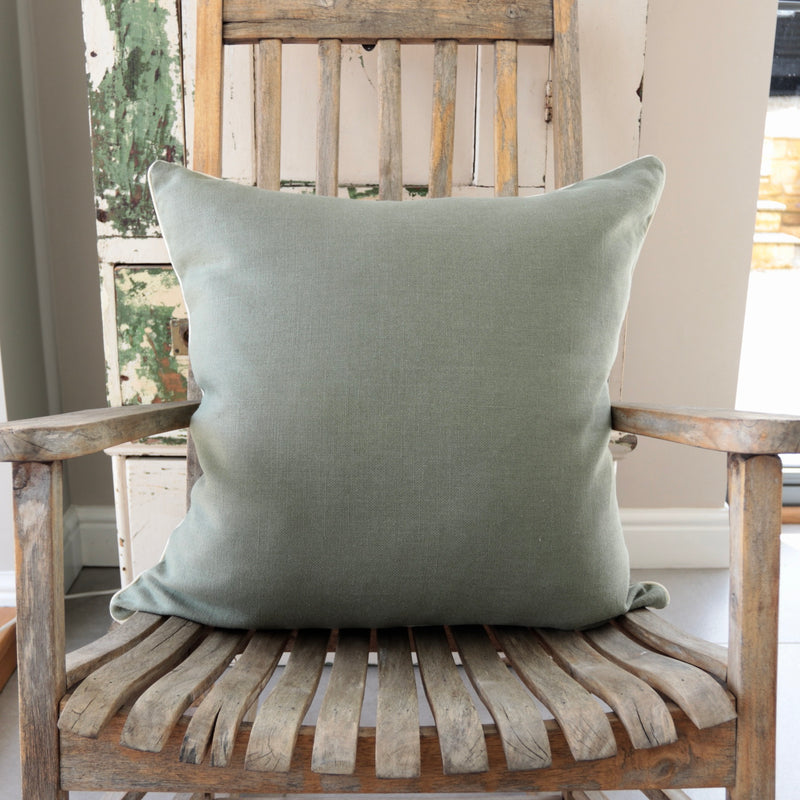 Sage Linen Cushion