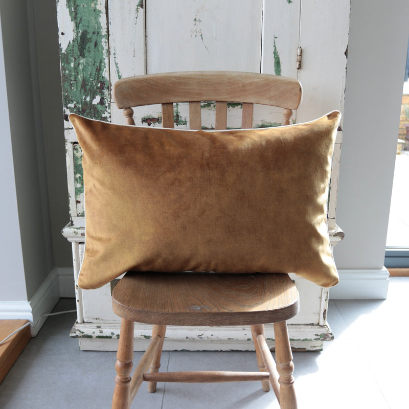 Rust Velvet Cushion