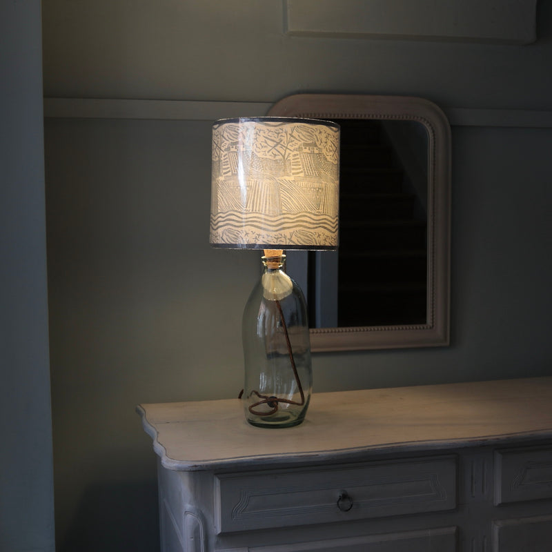Cornflower Blue Country Walk Lampshade