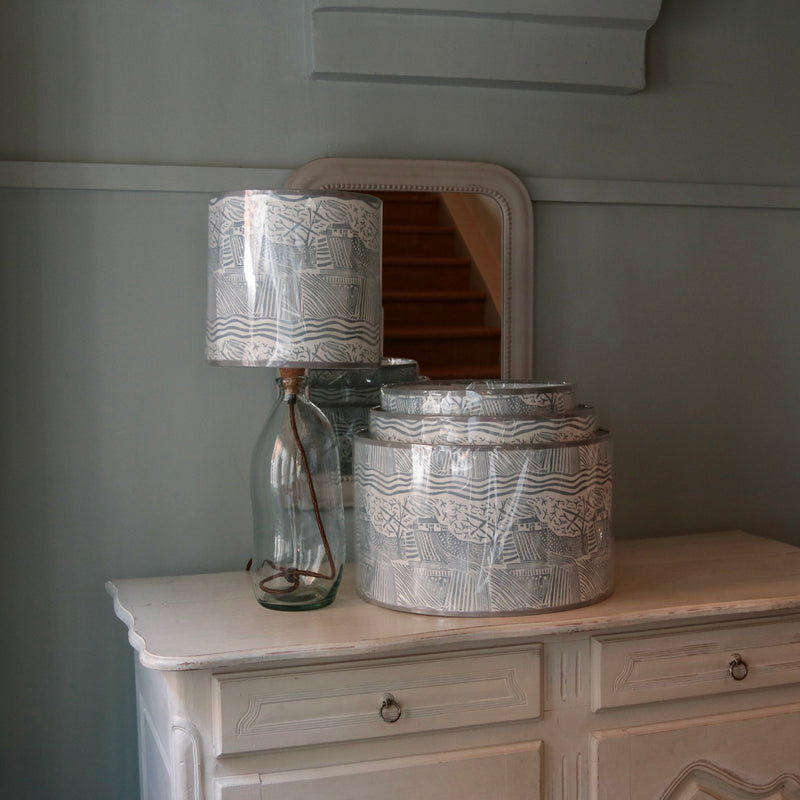 Cornflower Blue Country Walk Lampshade
