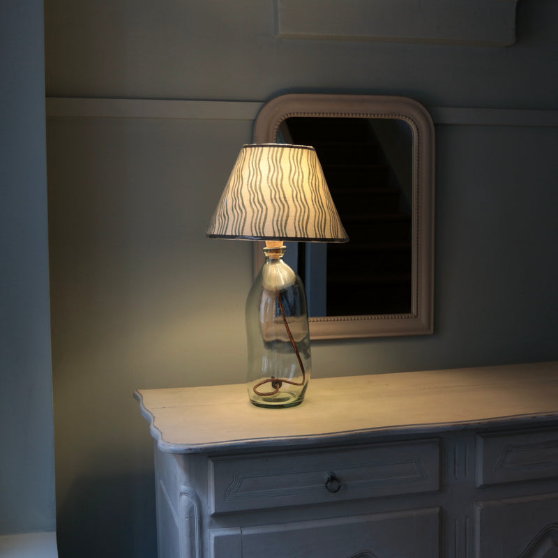 Forest Green Stripe Empire Lampshade