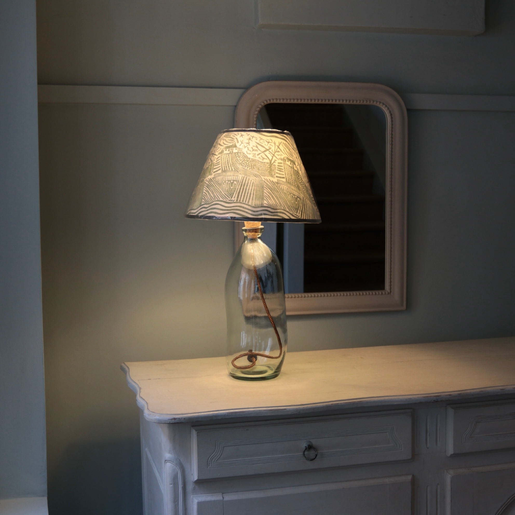 Forest Green Country Walk Empire Lampshade