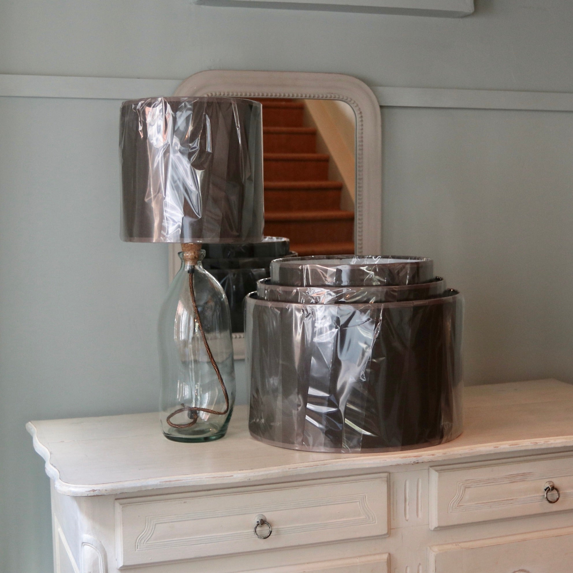 Bitter Chocolate Linen Lampshade