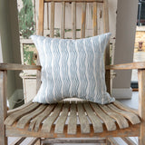 Cornflower Blue Stripe Cushion