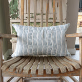 Cornflower Blue Stripe Cushion