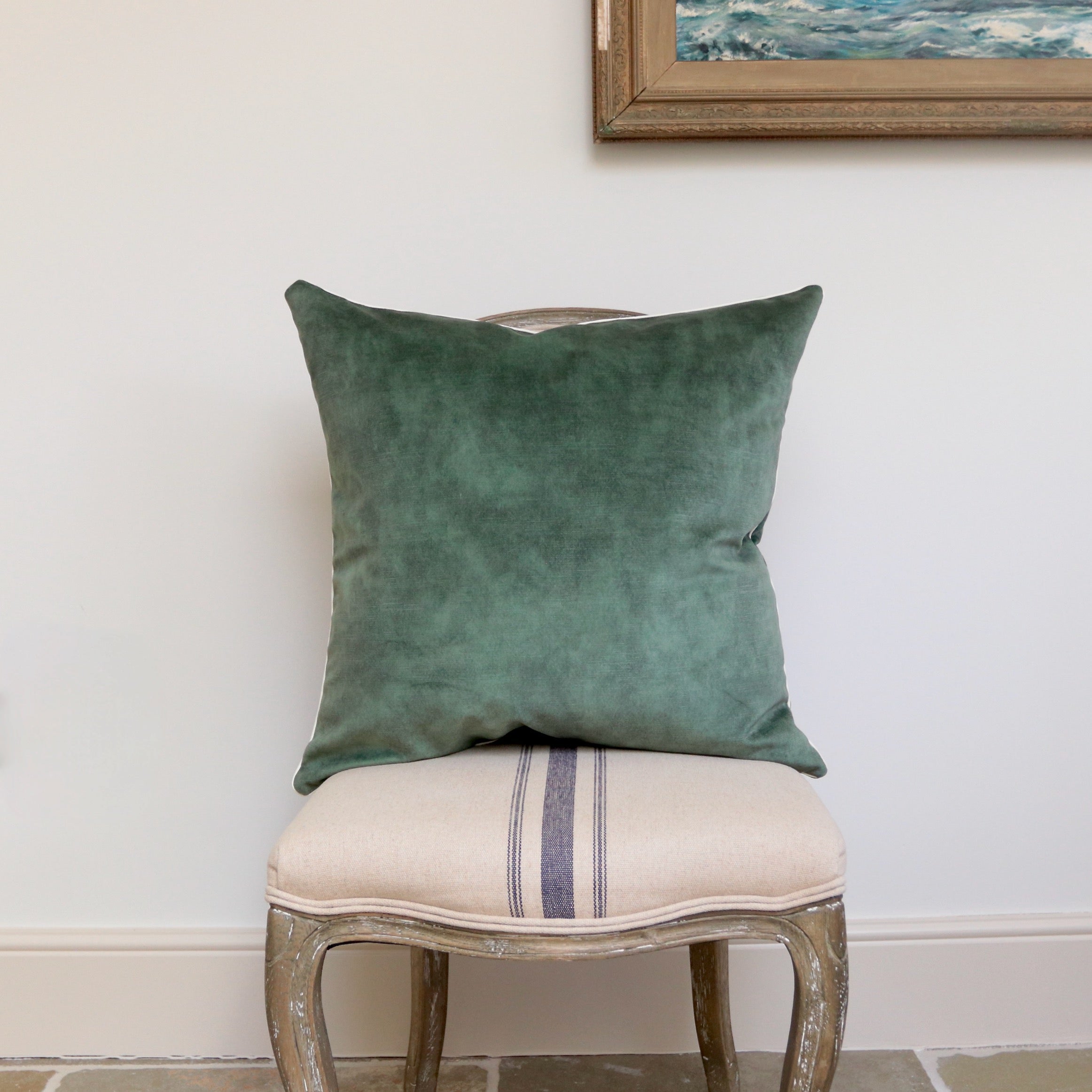 Sage Velvet Cushion