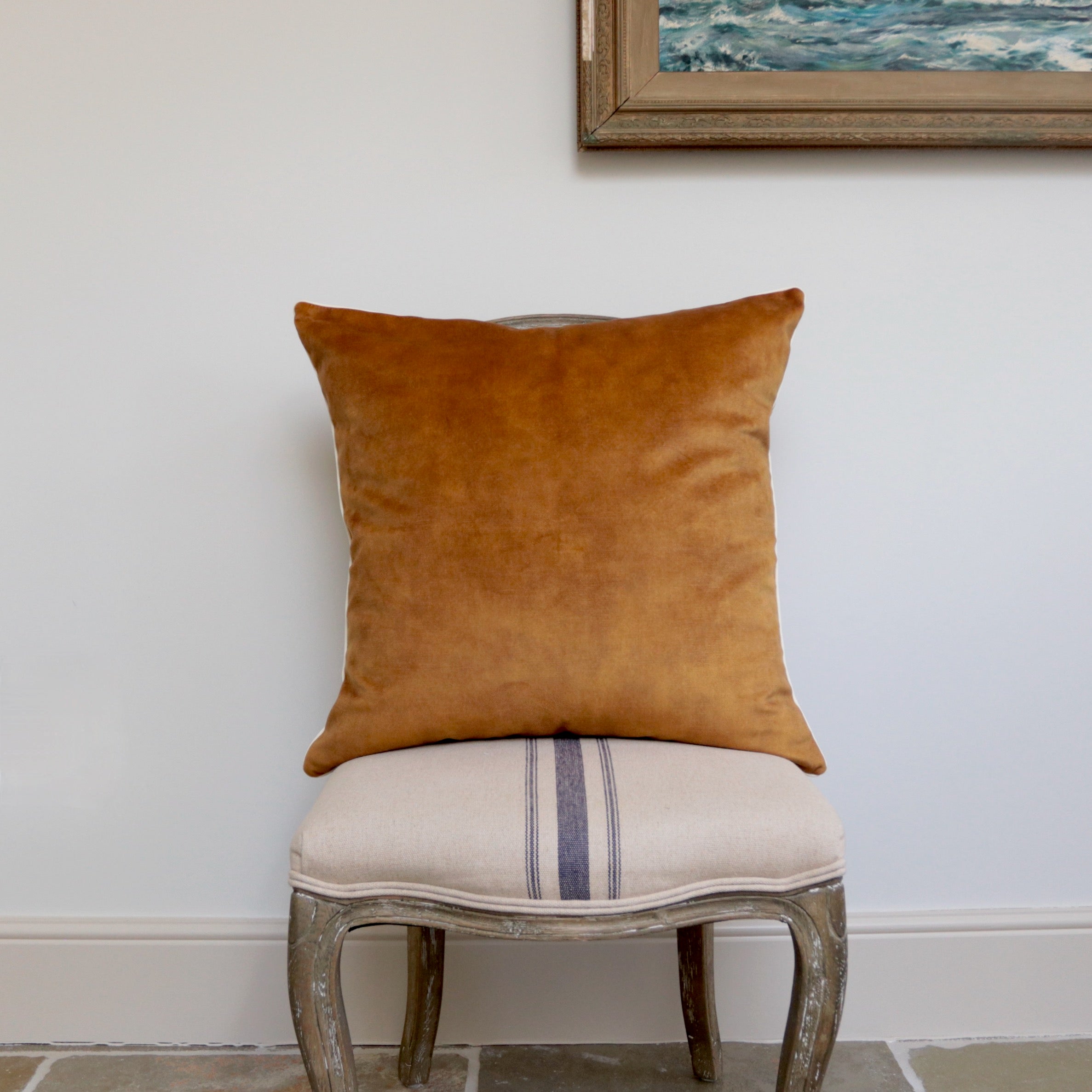 Rust Velvet Cushion