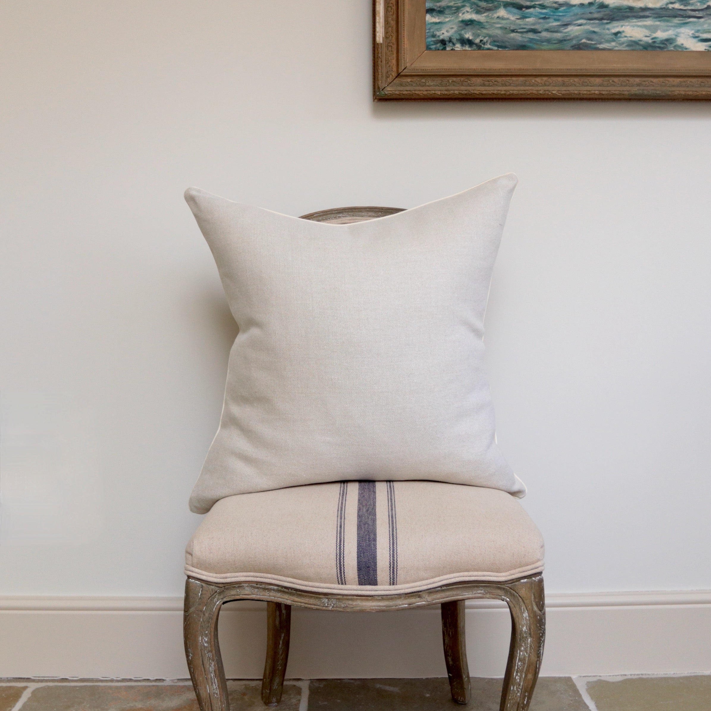 Oatmeal Linen Cushion
