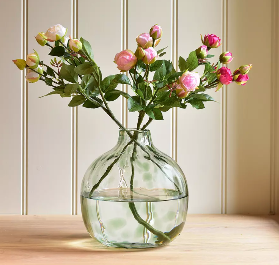 White Rosebud Spray