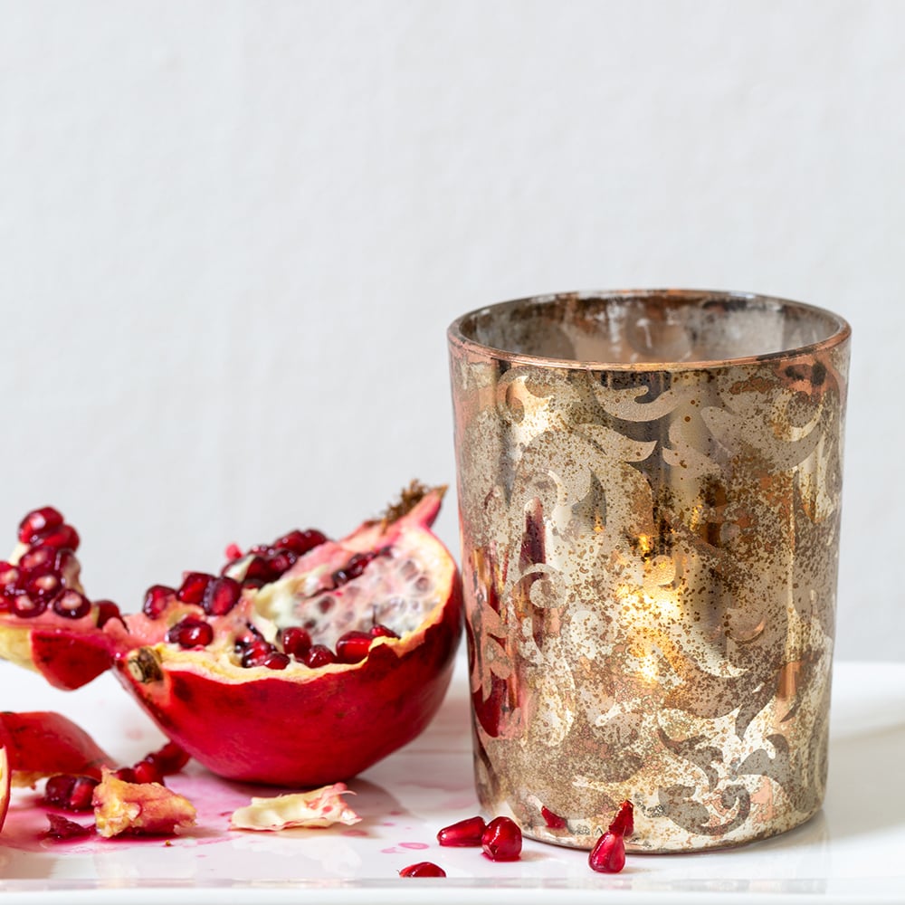Votive Holder Autumn Leaves