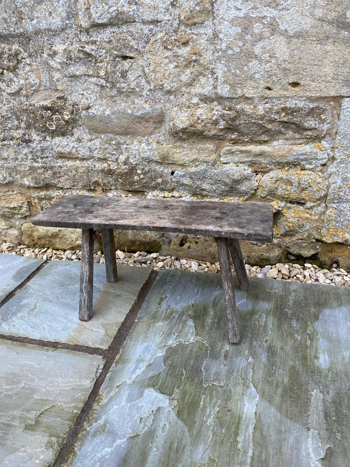 Vintage Small Wooden Stool