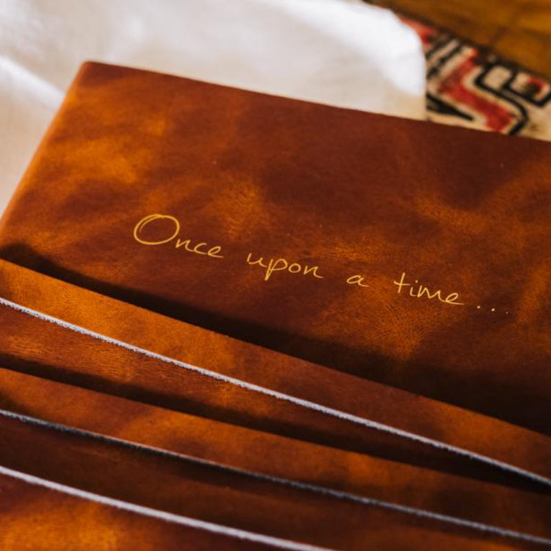 Once Upon A Time Italian Leather A5 Notebook